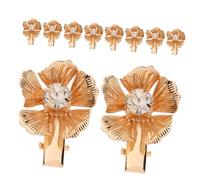 Beaupretty 10 Pezzi Clip per di fiori in metallo floreale Clip per da sposa fermaglio per a fiore fermagli per floreali Lega di zinco Orange