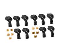 Beaupretty 10 pezzi Clip per Microfono Supporto Microfono Wireless Pe e Staffa Robusta con Adattatore per Microfoni Mano Accessorio Professionale per Registrazioni Audio