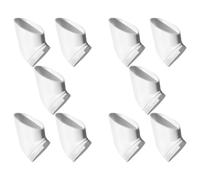 Beaupretty 10 Pezzi Coppa di Piantagione per Torre, PVC Bianco, Foro 38 MM | Design a Colonna, Supporto All’aerazione delle Radici, per Coltivazione Verticale in Patio e Casa