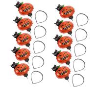 Beaupretty 10 Pezzi copricapo di Halloween per capelli di zucca Bande per capelli di Halloween Halween Pumpkin Headband Pumpkin party supplies Cande di carnevale Copricapo di zucca