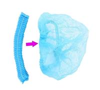 Beaupretty 10 pezzi Cuffie Non Tessute per e Pulizia e Traspirante Blu Copricapo Igienico per Laboratorio Ospedale e Servizio Alimentare