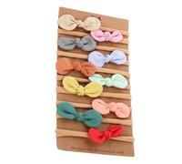 Beaupretty 10 pezzi Fasce Elastiche per Neonata Design Orecchie Morbide Segni Accessori Moda per Bambine per Feste e Fotografie