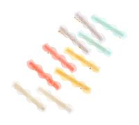 Beaupretty 10 Pezzi Fermagli per Acetato per Donne e Ragazze Accessori per Colorati Clip Piccole per Acconciature Resistente e Indossare