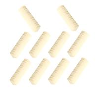 Beaupretty 10 pezzi Selle Ponte per Mandolino Beige Accessori per Chitarra Acustica Dado Capotasto Superiore per Corde Ricambi Facili da Installare per Migliorare la Resa Sonora