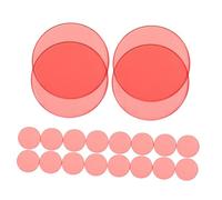 Beaupretty 100 Gettoni Trasparenti per Tombola Marcatori Colorati per Apprendimento Interattivo Dischi Plastica per Scuola