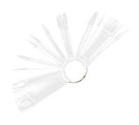 Beaupretty 100 Pezzi Punte per Unghie Trasparenti Display Smalti Art per Appassionati Unghie