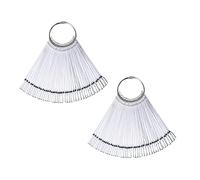Beaupretty 100 Pezzi ruota espositiva per unghie modelli di pratica di nail art consigli per la pratica delle unghie tavolozza smalti per unghie brillantini per unghie bastoncini per unghie
