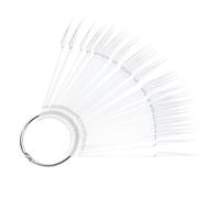 Beaupretty 100pcs Nail campione Sticks Transparent Nail Art Polish