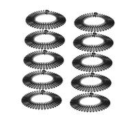 Beaupretty 10pezzi Fascia Flessibile Per Capelli in Plastica Pettine Elastico Circolare Completo Da Pettine Per Capelli Di Varie Dimensioni Supporto Per Fascia Elastica Per Styling Sicuro Dei