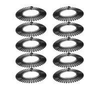 Beaupretty 10pezzi Fascia Flessibile Per Capelli in Plastica Pettine Elastico Circolare Completo Da Pettini Per Capelli Di Varie Dimensioni Supporto Per Fasce Per Styling Sicuro