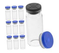 Beaupretty 10pezzi Fiale Fondo Piatto Contenitori Per Campioni Laboratorio Fiale Minuscole Provette Per Pillole Piccola Bottiglia Per Campionamento Liquidi Vuote