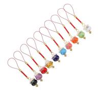 Beaupretty 10pezzi Gatto Portafortuna Ciondolo Decorazione da Appendere per Telefono Forma di Gatto della Fortuna Decorazione da Appendere Borsa di Buon Auspicio Stile Casuale