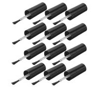 Beaupretty 10pezzi Kit Sostituzione Pennello Per Unghie Flaconi Vuoti Con Tappi e Pennelli Per Manicure Fai Te Applicatori Per Gel Nero
