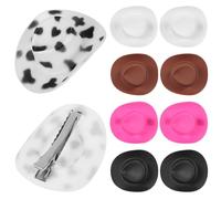 Beaupretty 10pezzi Mini Cowgirl Hat Hair Clips Per Costume Di Halloween Clip Per Stile Accessori Eleganti Per Donne Disponibili Vari Colori