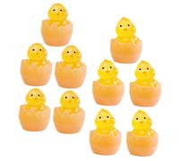 Beaupretty 10pezzi Mini Statue Di Anatre e Polli in Resina Decorazioni Giardino Realistiche Per Interni Ed Esterni Piccole Statue Di Animali Per Giardini Case e Prati