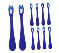 Beaupretty 10pezzi Spazzolini Da Dito in Miniatura Con Manico Corto Per Pulizia Orale Setole Morbide Per Igiene Confezione Per Viaggi e Istituzioni