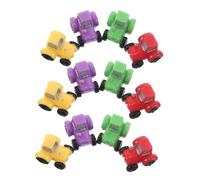 Beaupretty 12 Miniature Trattori in Resina Colorati Modelli Realistici per Casa delle Bambole Decorazioni Micro Paesaggio Fattoria e Giardino delle Fate Figurine Resistenti e Versatili