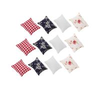 Beaupretty 12 mobili per casa delle cuscino arredamento decorativo per la mini casa cuscini in miniatura da tavolo Mini modelli mobili stoffa