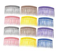 Beaupretty 12 pezzi Pettini Laterali per Mat Portatili Denti in Plastica Opaca per Acconciature e Decorazioni Femminili