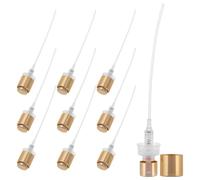 Beaupretty 12 Pezzi Testina di Ricambio per Pompa Spray Profumo in Plastica Dorata, Ugello Nebulizzatore a Nebbia Fine Compatibile, Pompa Spray Sostitutiva per Flaconi di Profumo da