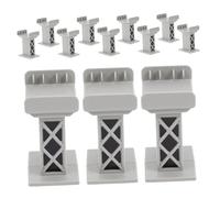 Beaupretty 12 Supporti per Ponte Ferroviario in Blocchi Multi per Binari Compatibili con Tutti i Principali Accessori per Rotaie Treno
