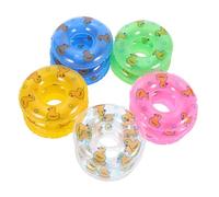 Beaupretty 15 Pezzi Giocattoli per Piscina Mini Salvagenti Gonfiabili in PP Colorati Decorazioni per la Casa in Miniatura e Accessori Fotografici per