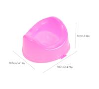 Beaupretty 16 Mini Toilette per Casa delle Accessori Bagno Plastica Sedile Vasino per Arredamento Bagno Miniatura Realistico Educativo