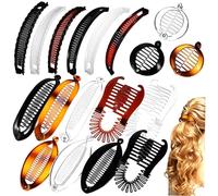 Beaupretty 18 Pollici Titolare clip a banana a coda di pesce porta banane jumbo Opaco hair charms hair jewelry fermacapelli a banana grandi fermagli a banana per spessi plastica