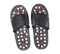 Beaupretty 1paio Sandal Reflex Massage Slippers Ciabatte Massaggianti Con Agopressione e Palline Terapeutiche Per Rilassamento Comfort Per Uomini Colore Nero Dotato Tai Chi