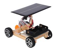 Beaupretty 1pezzi Auto Elettrica Solare Da Te Kit Costruzione Circuiti Scientifici Auto Solare in Legno Ingegneria Creativa Scienza Materiale Resistente Design Capacità Pratiche Logiche