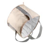 Beaupretty 1pezzi Bacinella Portatile Per Pediluvio Secchio in Alluminio Spesso Beige Resistente e Salvaspazio Per Viaggio Campeggio e Uso Domestico