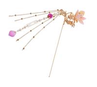 Beaupretty 1pezzi Retro Chinese Style Hairpin with Pearl and Tassel Vintage Hair Clip for Women and Girls Classical Hair Accessories