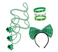 Beaupretty 1Set Abito da donna festivo costume san patrizio decorazioni per il di san patrizio matite patriche forniture per il di san patrizio gioielli greci tessuto Green