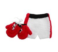 Beaupretty 1set Costume Per Ragazzo Ragazza Tema Pugile Con Guanti e Pantaloni Fotografico Adorabile Per Foto Di Ragazzo Ragazza Per Ragazzi e Ragazze Outfit Unico Per Servizi Fotografici Di