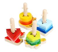 Beaupretty 1Set Educativo Geometrico Animali Sviluppo Visivo e Coordinazione Mano Occhio e Didattico per Anni