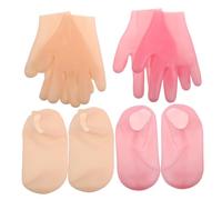 Beaupretty 1set Maschera Idratante Per Mani e Piedi Silicone Di Calzini e Guanti Esfolianti Per Secca Calzini e Guanti Completa Della Per Aspetto Morbido e Nutrito