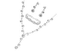 Beaupretty 1Set Sposa Con Collana e Scintillanti Accessori Per Matrimoni