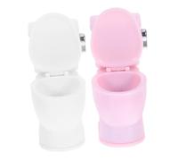 Beaupretty 2 Accessori per Bagno Miniatura per Toilette Ruolo e Educazione Immaginativa Casa delle