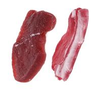 Beaupretty 2 Fake Meat Models Realistic Artificial Pork And Beef Steak Simulation For Kitchen Decor And Photography Props Non Edible Food Display For Home