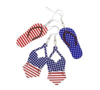Beaupretty 2 Paia Di Orecchini A Stella A Strisce Orecchini Pendenti Da Donna Placcati Orecchini Del 4 Luglio Orecchini Patriottici Orecchini Per Bomboniere Del 4 Luglio Orecchini