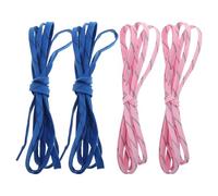 Beaupretty 2 Paia Lacci per Pattini da Hockey su Ghiaccio e Pattini a Rotelle, Lacci Piatti Lunghi 244cm, Resistenti e Colorati Blu Nero + Rosa Nero, Accessori per Scarpe Sportive e Stivali