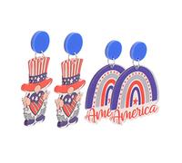 Beaupretty 2 Paia Patriottici Con Pendenti Per A Per Per 4