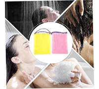 Beaupretty 2 Pezzi Asciugamani Esfolianti con per Doccia Pulizia Profonda Schiena e Spalle Teli Bagno Resistenti e Morbidi per Liscia
