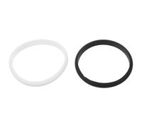 Beaupretty 2 Pezzi Braccialetti Sportivi in Silicone Elastico Nero e Bianco Polsini Fitness Unisex per Corsa Ciclismo Basket Ginnastica e Eventi di Beneficenza Comodi e Resistenti
