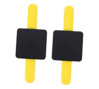 Beaupretty 2 Pezzi Consiglio Del Proglietto Braccialetto Colorante Per Tavola Da Per Da Polso Braccialetto Di Per Yellow Plastica