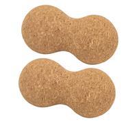 Beaupretty 2 Pezzi Cork Peanut Massage Balls Double Lacrosse Roller For Deep Tissue Therapy Portable Muscle Tool For Back Neck And Foot Relaxation
