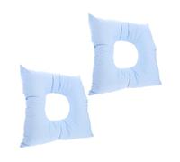 Beaupretty 2 Pezzi Cuscino da viaggio morbido cuscino per salone di bellezza per il viso Riempitivo interiore cotone perla Blue