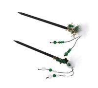 Beaupretty 2 Pezzi Di Bastoncini Per Retrò Forcina Tradizionale Cinese A Forma Di Fiore Con Nappa Per Accessorio Per Chignon