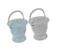 Beaupretty 2 Pezzi Di Sputacchiera Per Wc Per Adulti Con Vaso Per Urina Orinatoio Di Emergenza Secchio Per Wc Per Anziani Maschi Costretti A Letto Coperchio Per Orinatoio Portatile