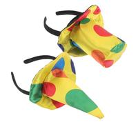 Beaupretty 2 pezzi Fascia Cappello Clown Accessori Capelli Giullare per Halloween Carnevale Compleanno Feste Cerchietti Costume Pagliaccio Multifunzionali per Eventi e Party